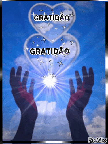 GRATIDÃO 🧡 - Gratis geanimeerde GIF