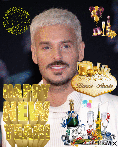 Happy New Year 2023 "Matt Pokora" - Gratis animeret GIF