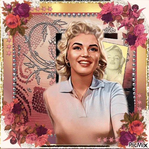 Marilyn Monroe, Actrice américaine - Безплатен анимиран GIF