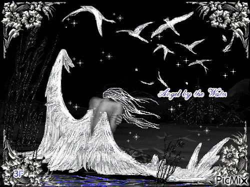 Angel by the water - Бесплатный анимированный гифка