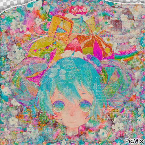 [Vocaloid] Rainbow Smile! - Nemokamas animacinis gif