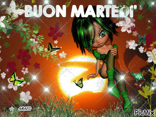 BUON MARTEDI' - Animovaný GIF zadarmo