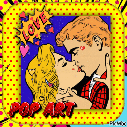 Love Pop Art - Бесплатни анимирани ГИФ