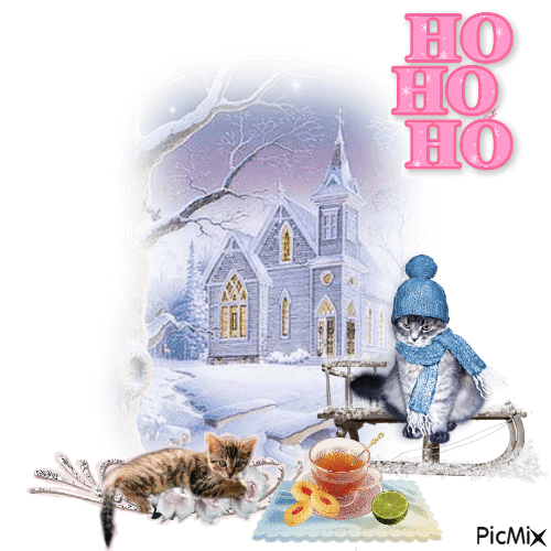 Ho Ho Ho Kitty - 免费动画 GIF