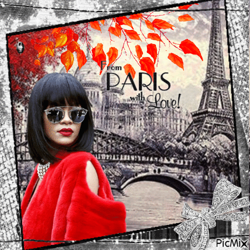 Осенний Париж - Darmowy animowany GIF