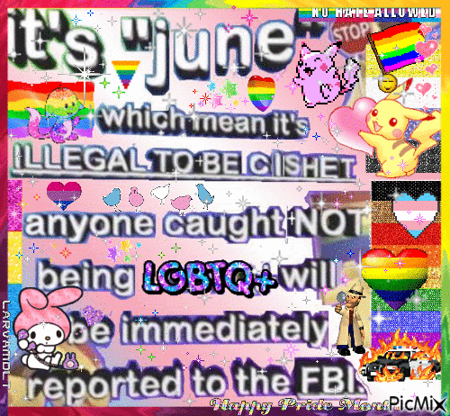 It's June! Happy pride month 🏳️‍🌈 - GIF animado gratis