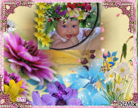 baby girl - Zdarma animovaný GIF