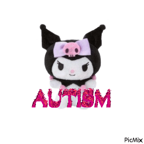 Autism Kuromi - GIF animate gratis