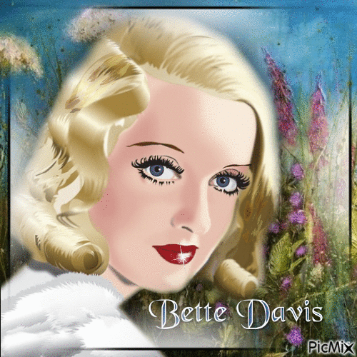 Bette Davis,Art - GIF animé gratuit