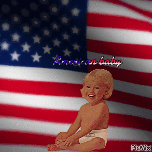 American baby - GIF animé gratuit