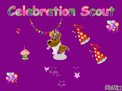 Celebration Scout - GIF animé gratuit