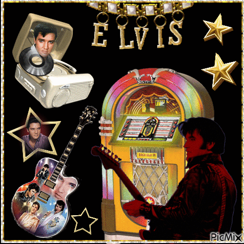 Elvis Music Legend - GIF animé gratuit