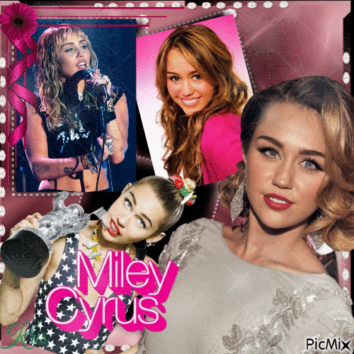 Miley Cyrus - Безплатен анимиран GIF