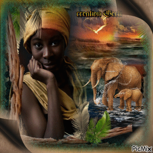 In the African style - Besplatni animirani GIF