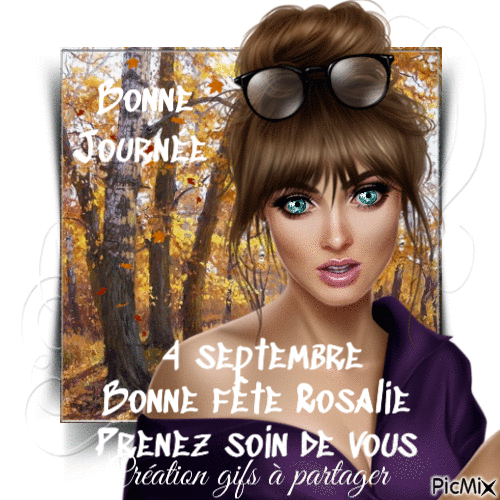 Bonne journée Bonne fête Rosalie - Free animated GIF