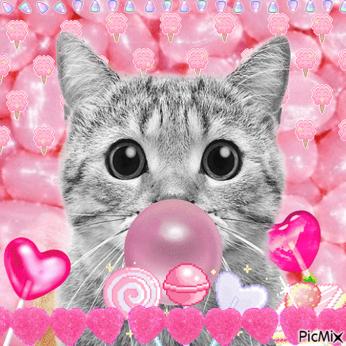 sugar kitty - GIF animé gratuit