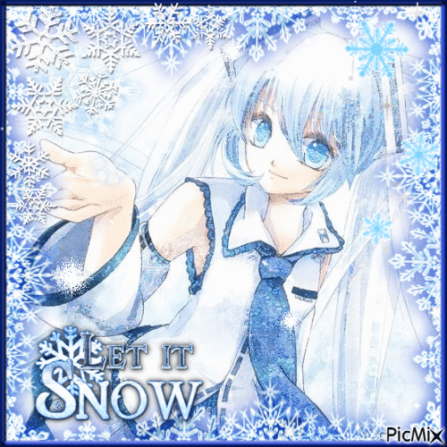 snow miku - Безплатен анимиран GIF