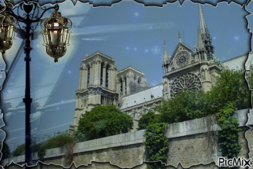 Notre Dame de Paris avait 856 ans (tristesse - GIF เคลื่อนไหวฟรี