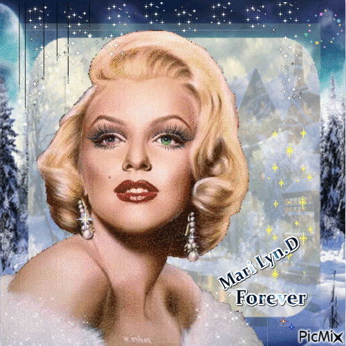 WINTER MARILYN FOREVER - Free animated GIF