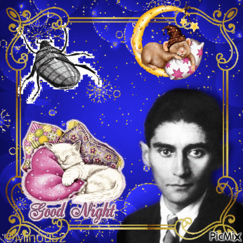 Good night Kafka - GIF animé gratuit