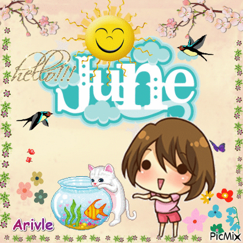 June - GIF animate gratis