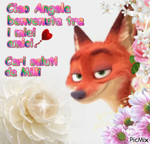 Ciao Angela, - Nemokamas animacinis gif