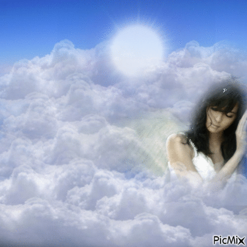 Un ange au ciel - GIF animé gratuit