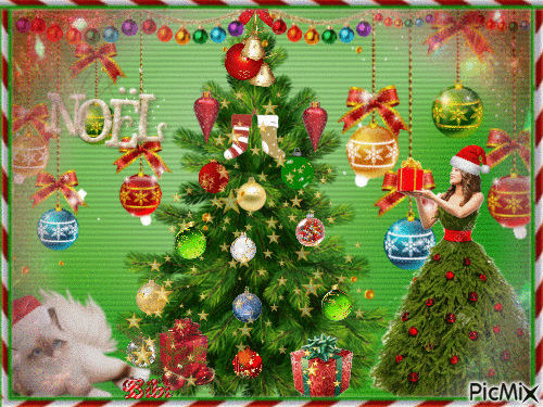 The Christmas Tree - GIF animate gratis