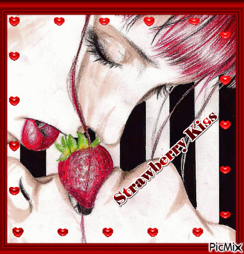strawbeery Kiss - Besplatni animirani GIF