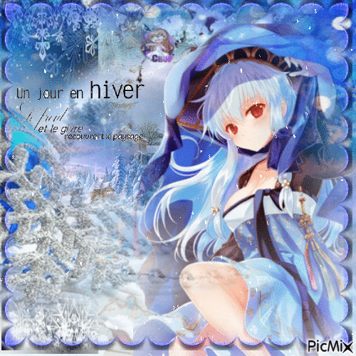 Hiver Bleu manga - GIF เคลื่อนไหวฟรี