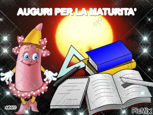 AUGURI PER LA MATURITA' - GIF animate gratis