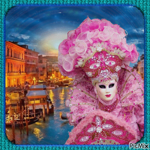 Venice Carnaval Woman - Zdarma animovaný GIF