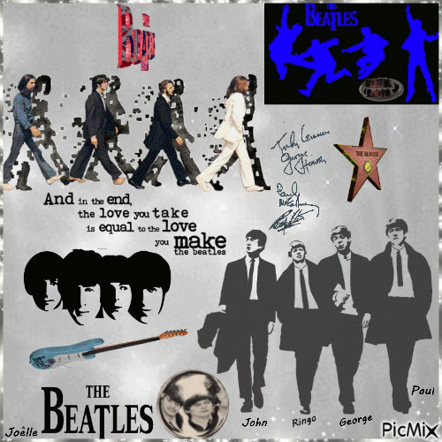 The Beatles 1960 - 1970 - Free animated GIF