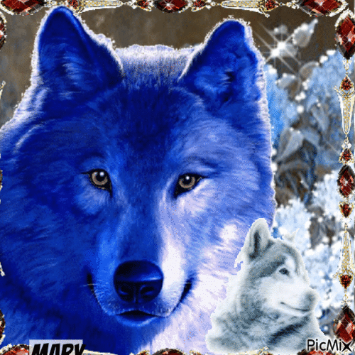 Les loups - GIF animado grátis