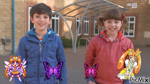 Topsy & Tim Friends - Free animated GIF