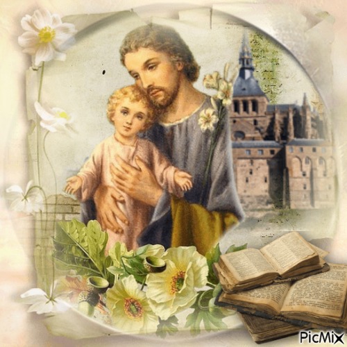 Hl. Josef mit Christuskind ... - PNG gratuit