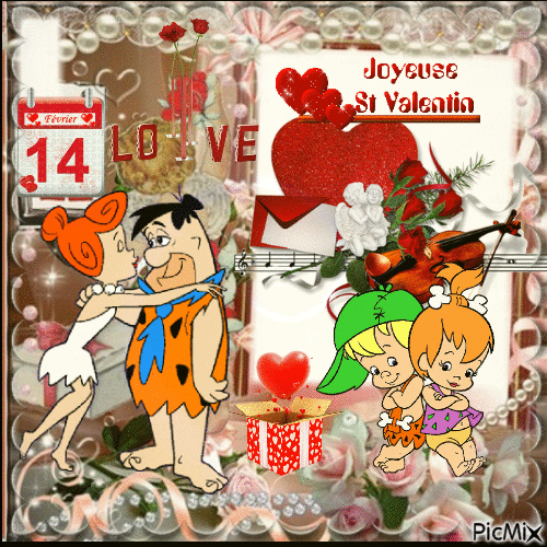 Pepeite Pirrafeu Saint Valentin - Gratis animerad GIF
