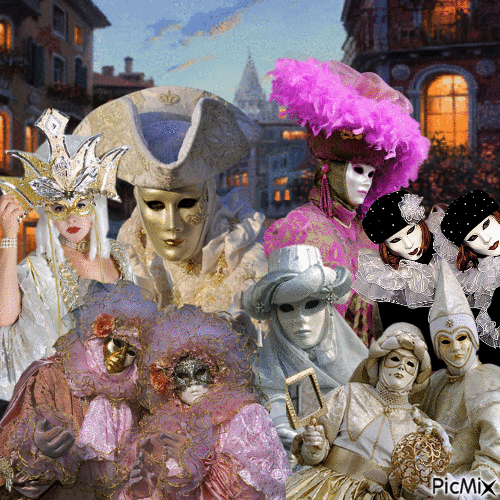 Venice carnival - GIF animé gratuit