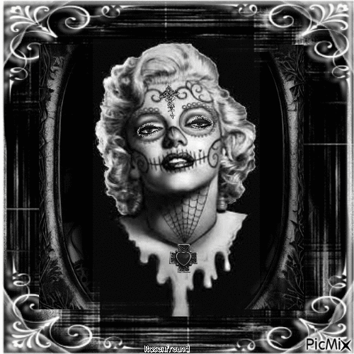 Marilyn Monroe  Gothic - GIF เคลื่อนไหวฟรี