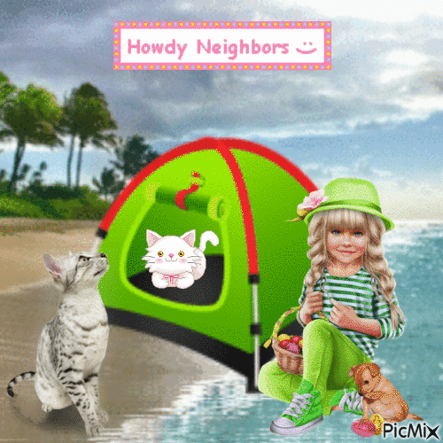 Howdy Neighbors - GIF animasi gratis