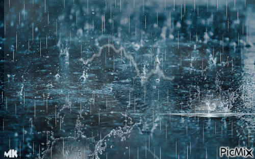 Tormenta y lluvia - GIF animate gratis