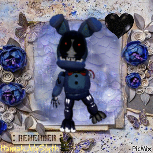 Chibi Withered Bonnie - Gratis animeret GIF