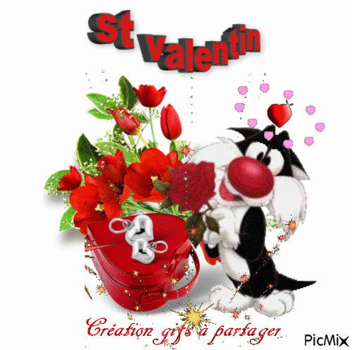 Bonne journée St Valentin - Darmowy animowany GIF