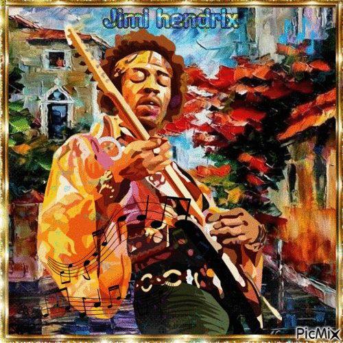 Jimi Hendrix - GIF เคลื่อนไหวฟรี
