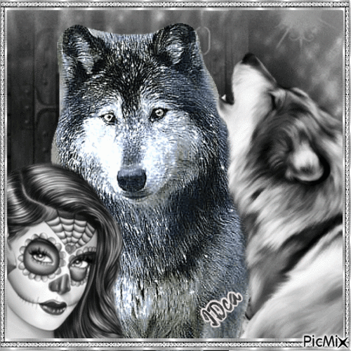 Loup gothique - Darmowy animowany GIF
