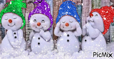 snowmen 2 - Безплатен анимиран GIF