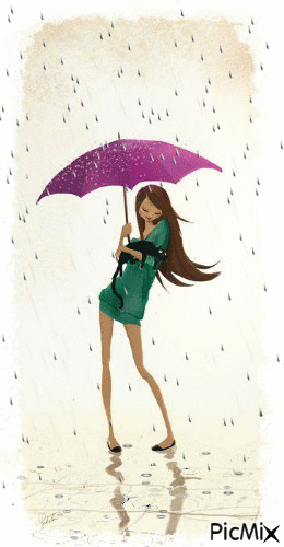 Raining day - GIF animado gratis