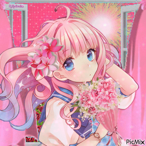 Pink Anime Girl - Free animated GIF - PicMix