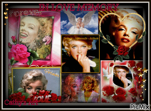 In Loving mémory for Marilyn - Animovaný GIF zadarmo