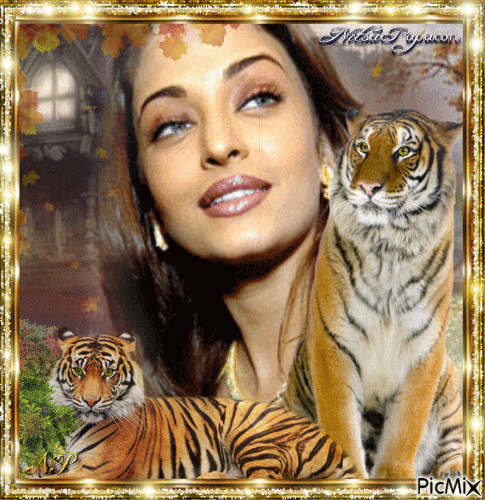   The love for Tigers.🐅 - Gratis animeret GIF